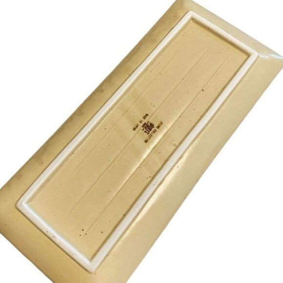 Vintage Sound Collection Sushi Platter Salt Glaze Floral Japan Mid Century - Picture 2 of 2